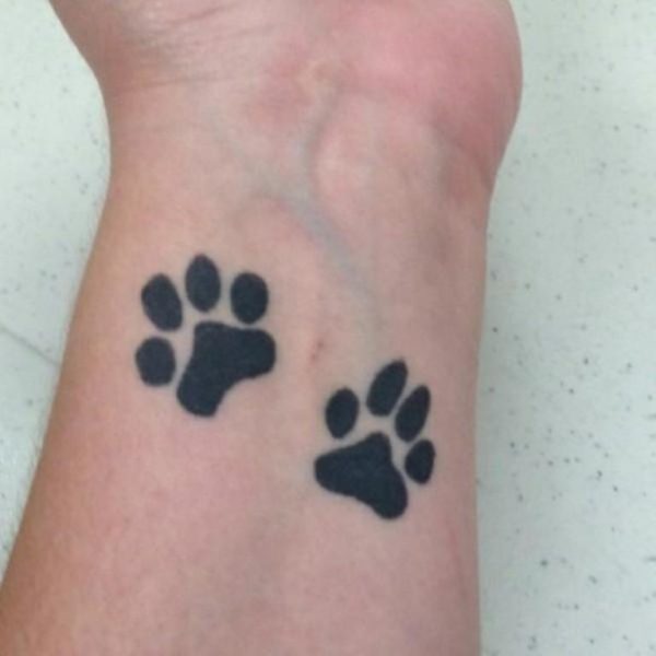 Black Paw Tattoo Design 