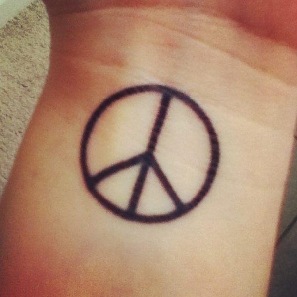 Black Peace Tattoo