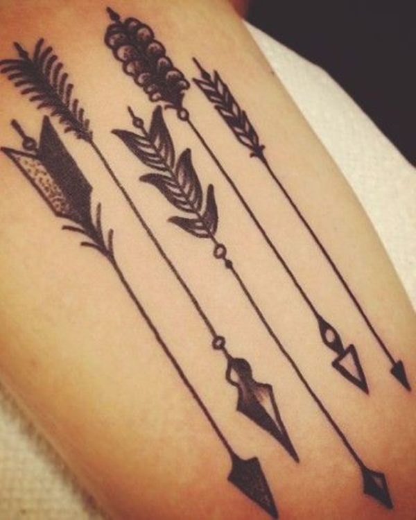Black Sharp Edges Tattoo On Wrist