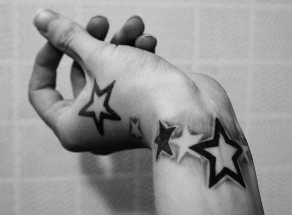 Black Star Tattoo On Wrist