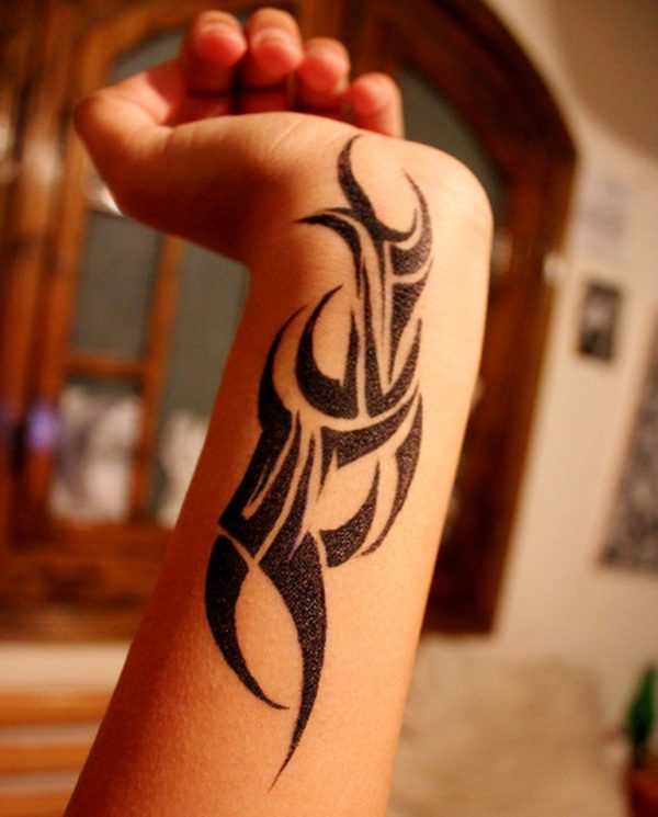 Black Tribal Tattoo Design