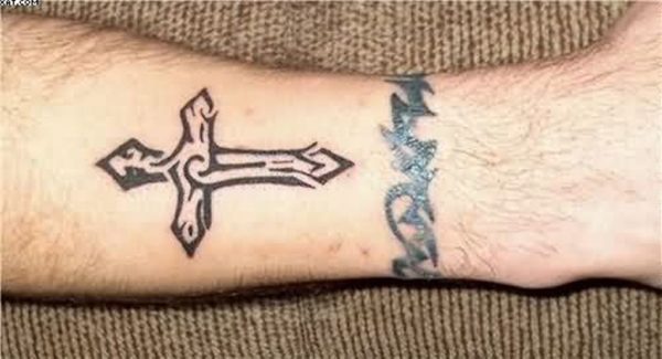 Black cross Tattoo