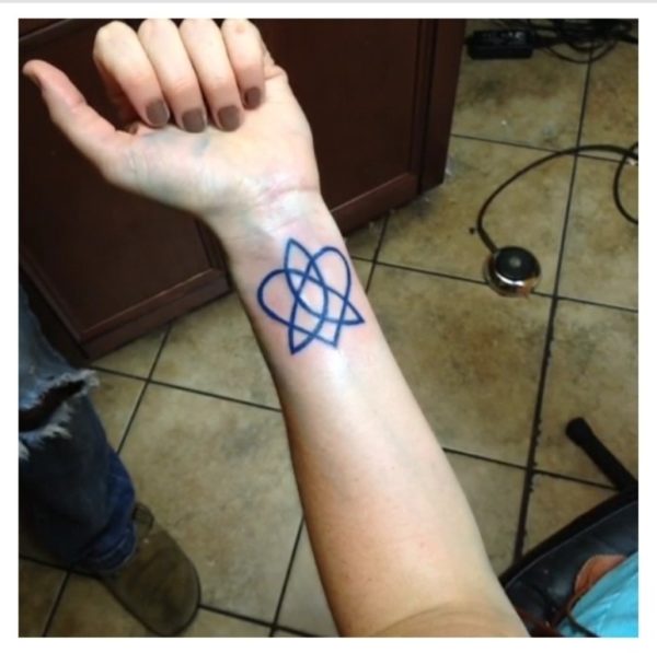 Blue Celtic knot Tattoo