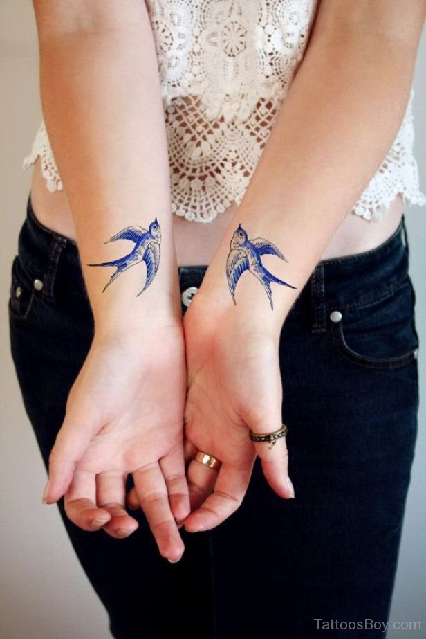 Blue  Hummingbird Tattoo