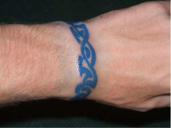 Blue Tribal Tattoo