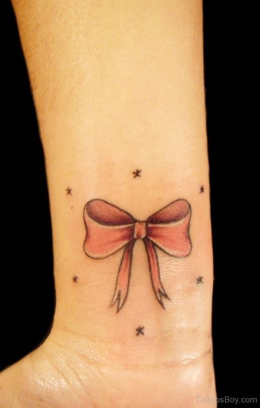 Bow Tattoo On Wrist