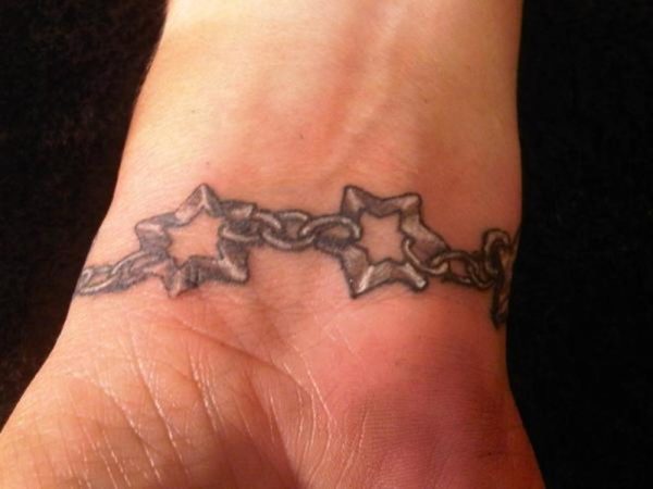 Bracelet Star Tattoo On Wrist