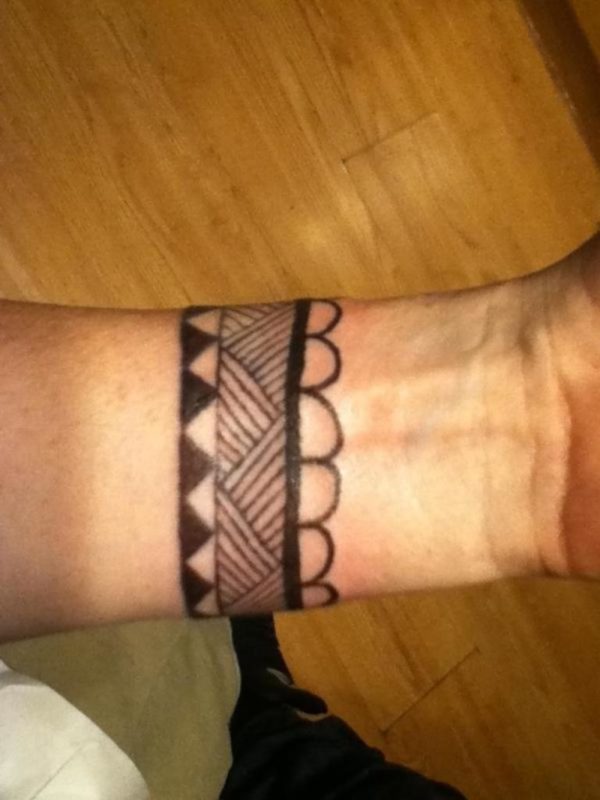 Bracelet Tattoo On Wrist