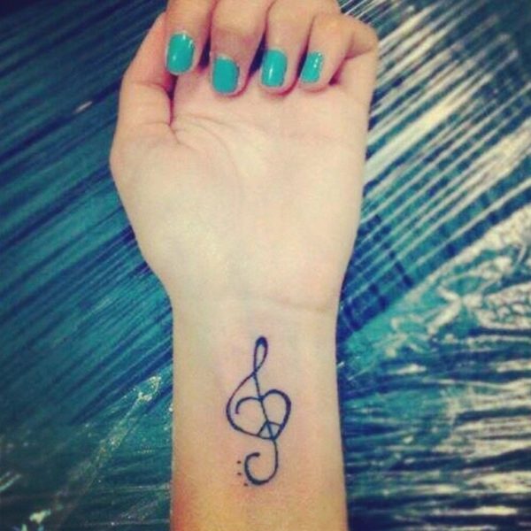 Brilliant Music Note Tattoo