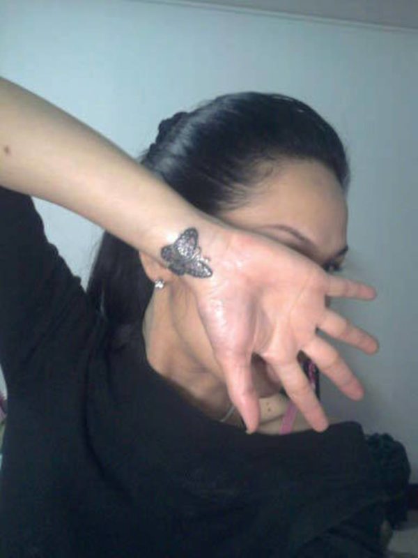 Butterfly Tattoo Design On Wrist