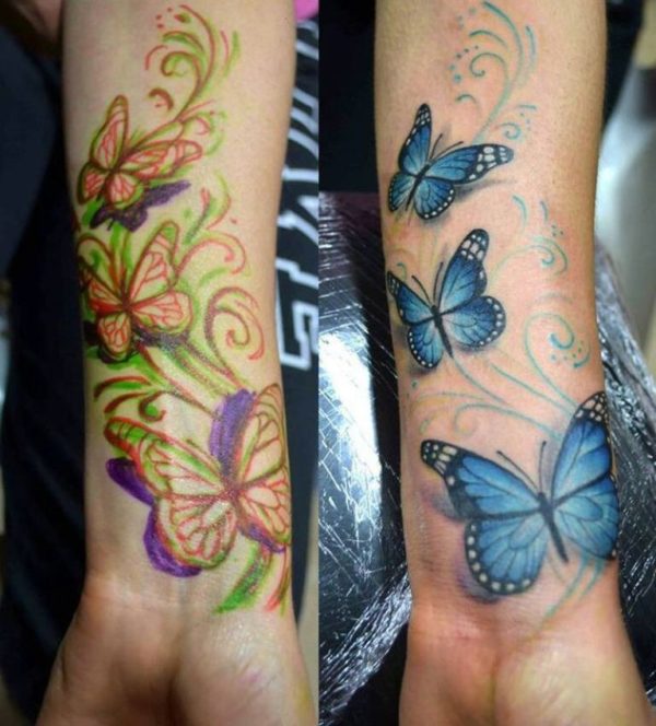 Butterfly Tattoo On Wrist