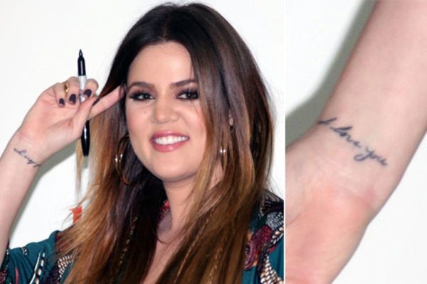 Celebrity Wrist Tattoo
