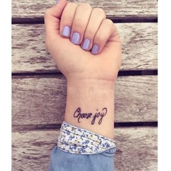 Chase Joy Wrist Tattoo