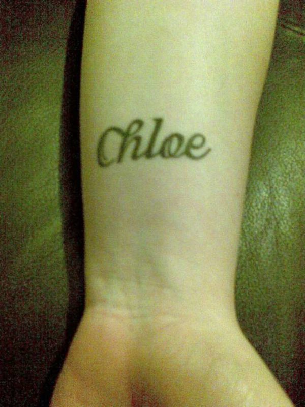 Chloe Name Tattoo 