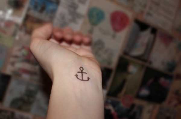 Classic Small Anchor Tattoo