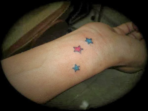Colored Stars Tattoo 