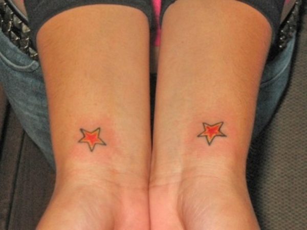 Colored Stars Tattoo