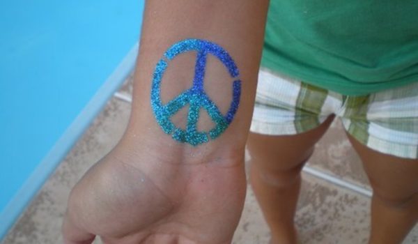 Colorful Peace Tattoo