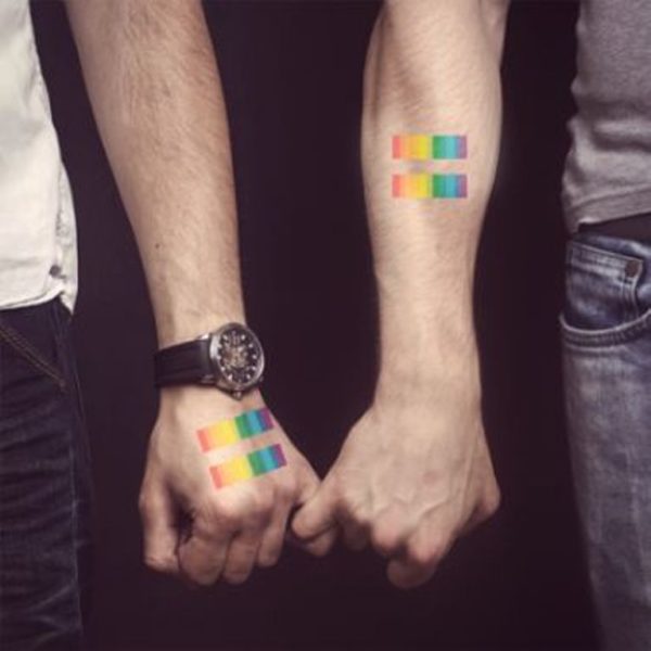 Colorful Equality Tattoos
