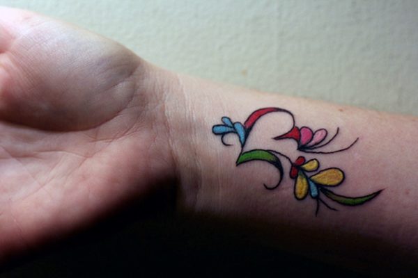 Colourful Tattoo On Wrist