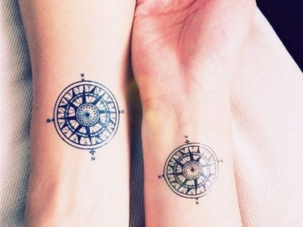 Compass Tattoo On Wrist