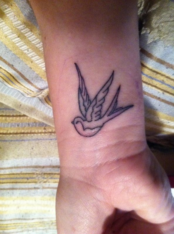 Cool Birds Tattoo On Wrist