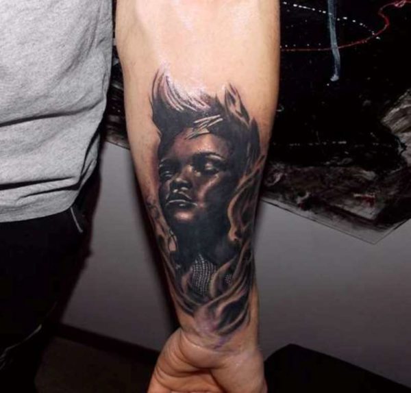 Cool Dark Black Tattoo On Wrist
