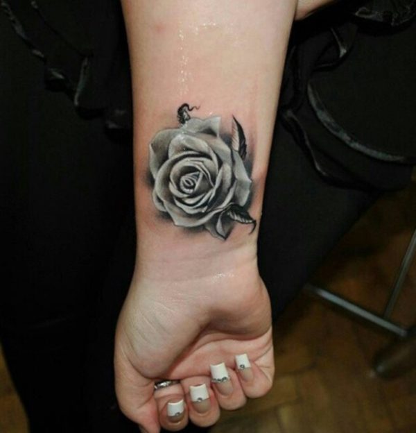 Cool Rose 3D Tattoo