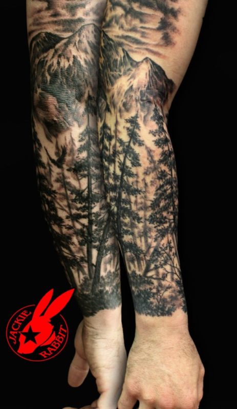Cool Tree Tattoo Design