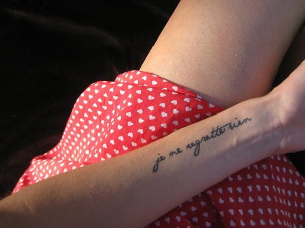 Cool Wording Tattoo