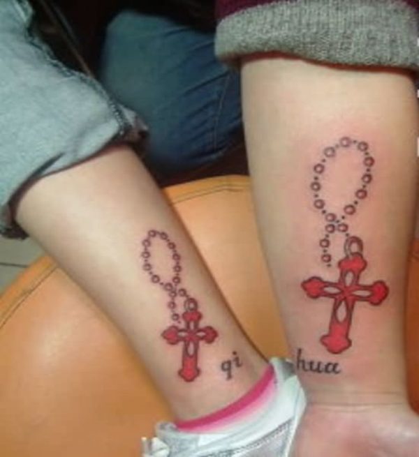 Colorful Cross Tattoo Designs