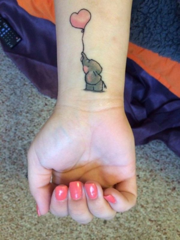 Cute Baby Elephant Tattoo