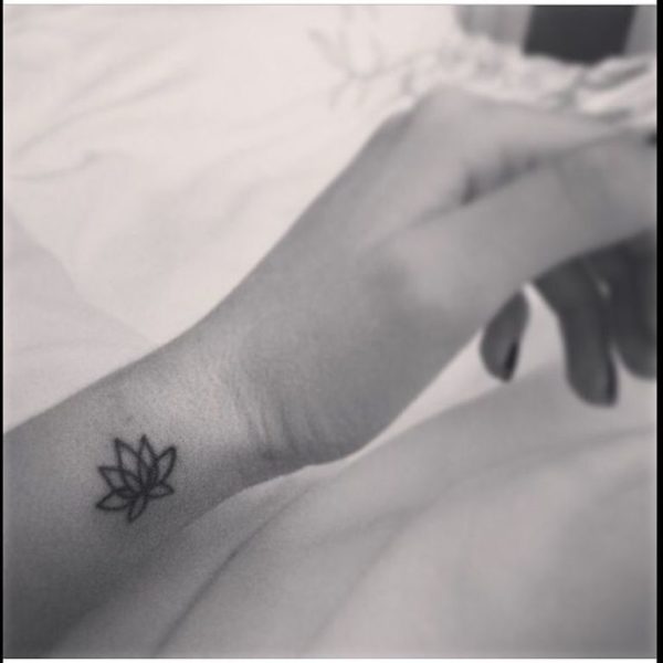 Cute Lotus Flower Tattoo