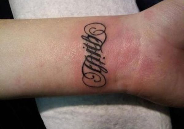 Cute Wording Tattoo