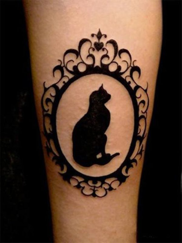 Stylish Cat Tattoo