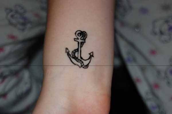 Anchor Tattoo On Wrist