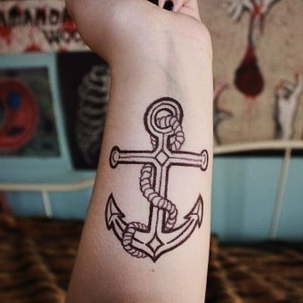 Designer Anchor Tattoo