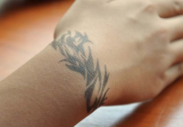 Tribal Tattoo On Wrist