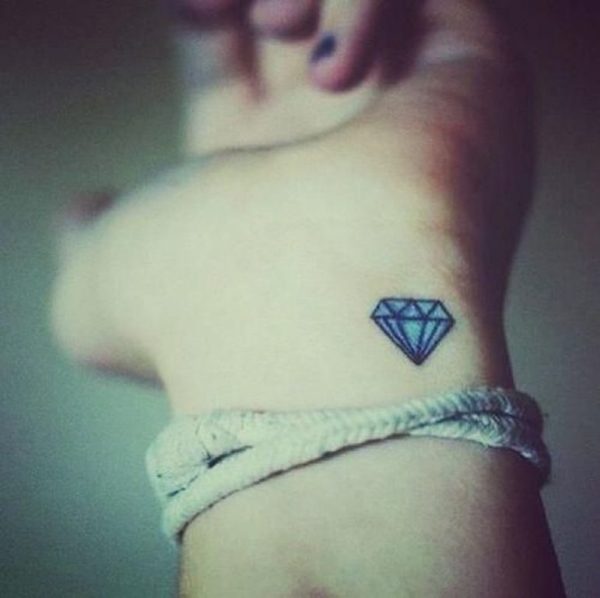 Diamond Tattoo On Wrist