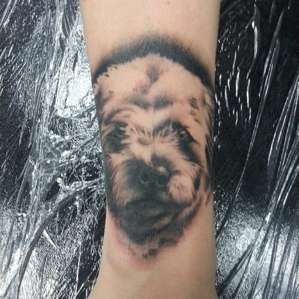 Dog Face Tattoo