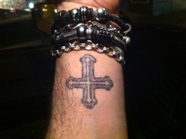 Stylish Cross Tattoo