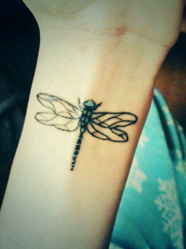 Dragonfly Tattoo On Wrist