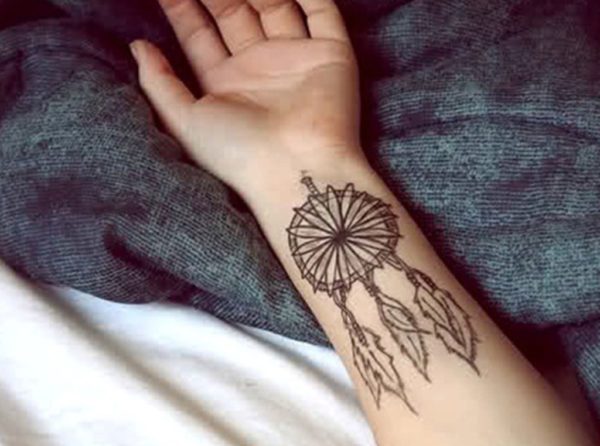 Dreamcatcher Wrist Tattoo