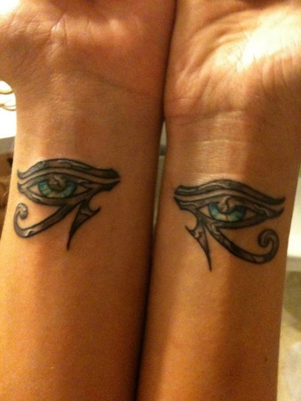 Egyptian Eye Tattoo On Wrist
