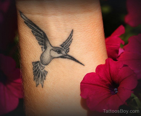 Elegant  Hummingbird Tattoo