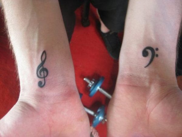 Elegant Music Note Tattoo