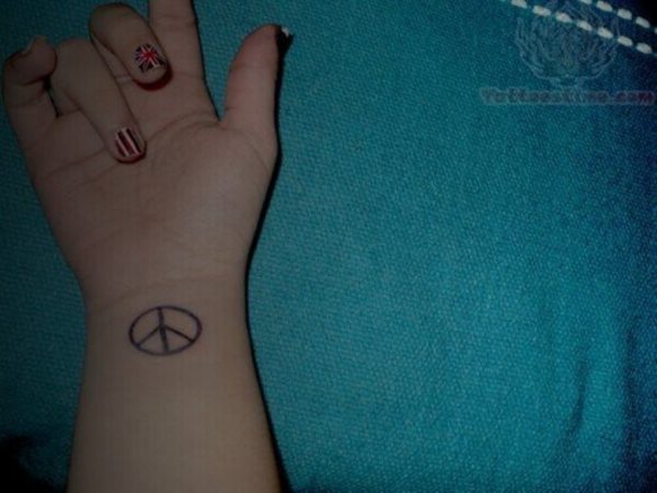Elegant Peace Tattoo