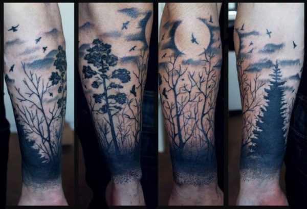 Elegant Tree Tattoo Design