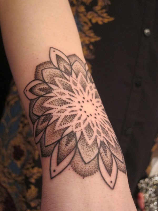 Excellent Lotus Tattoo On Wrist