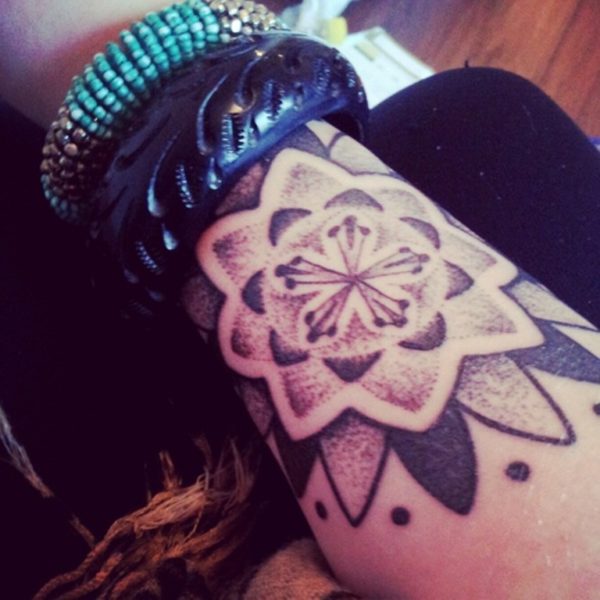 Excellent Mandala Flower Tattoo